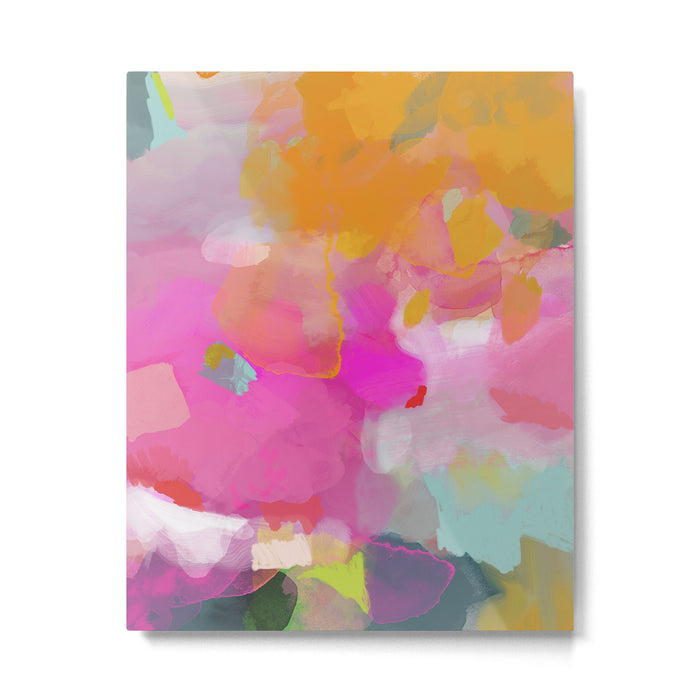 pink sun clouds abstract Metal Print Gallery Image 1