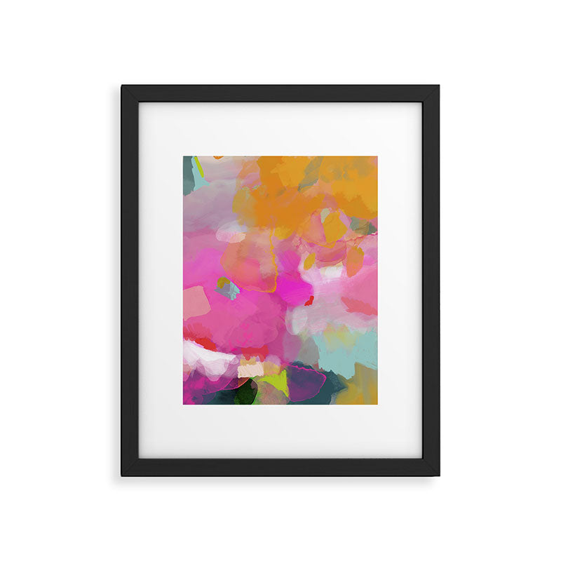 pink sun clouds abstract Framed Art Print Gallery Image 4