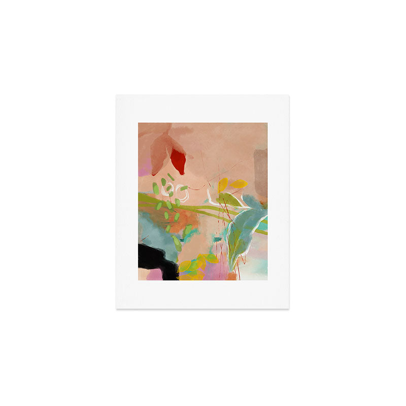 plants in my summer garden / abstraction Art Print Gallery Image 1