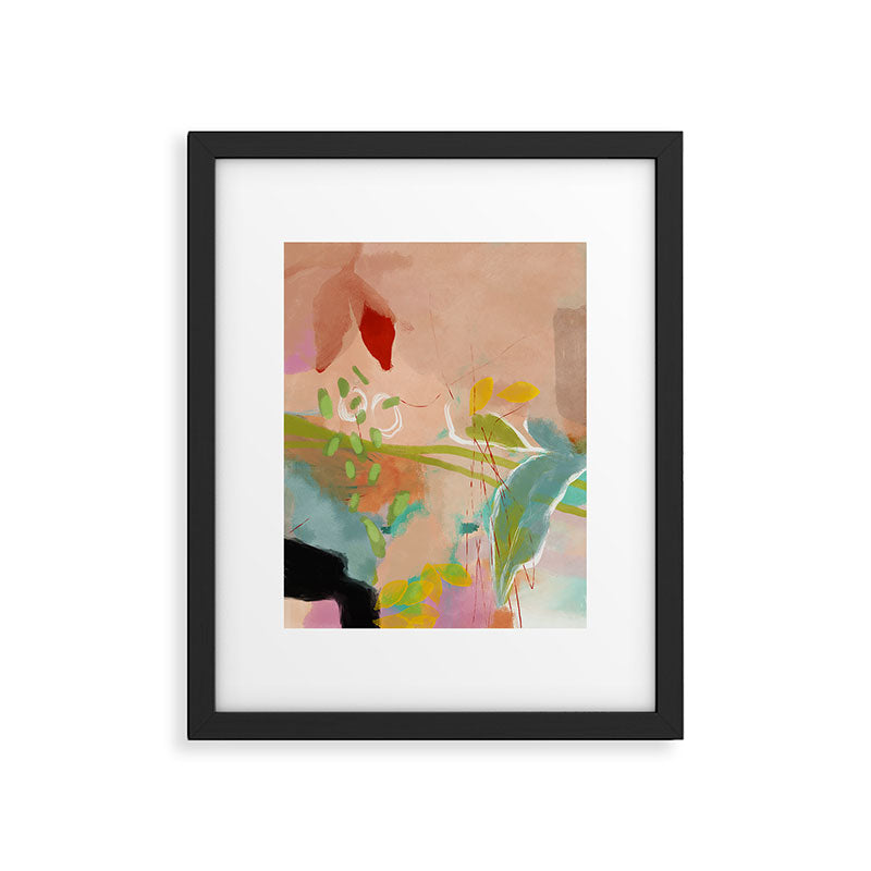 plants in my summer garden / abstraction Framed Art Print Gallery Image 5