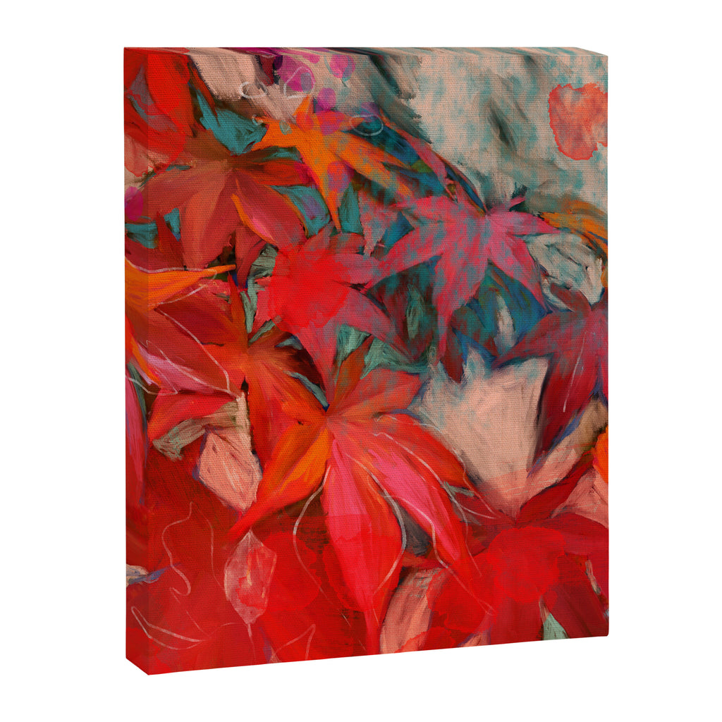 red leaves abstract art Canvas Print Gallery Image 8