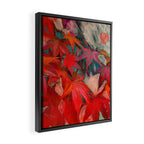red leaves abstract art Framed Canvas Print Gallery Image 2
