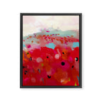 red poppies field abstract Framed Canvas Print Gallery Image 8