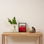 red poppies field abstract Framed Canvas Print Gallery Image 4