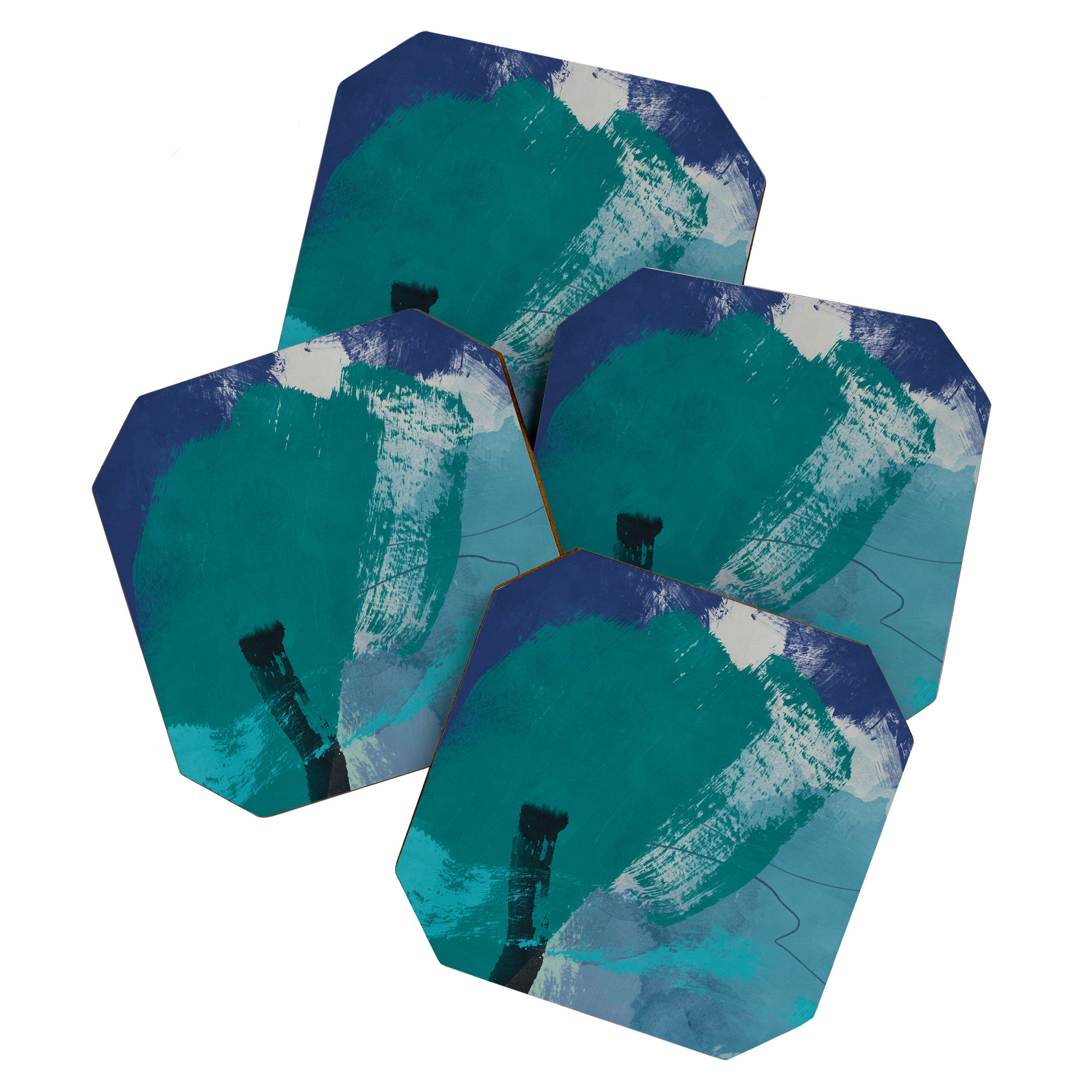 sea ocean abstract art 2021 2 Coaster Gallery Image 1