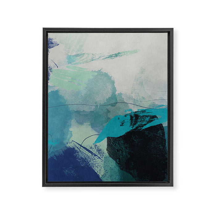 sea ocean abstract art Framed Canvas Print Gallery Image 1