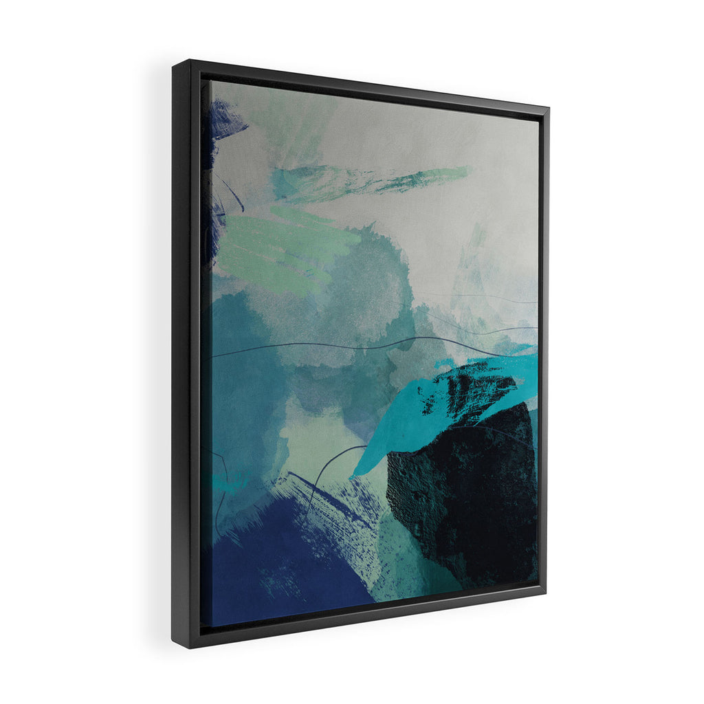sea ocean abstract art Framed Canvas Print Gallery Image 2