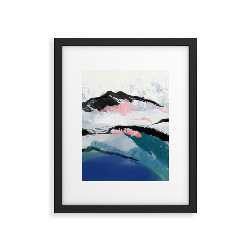 snow mountain Framed Art Print Gallery Image 5