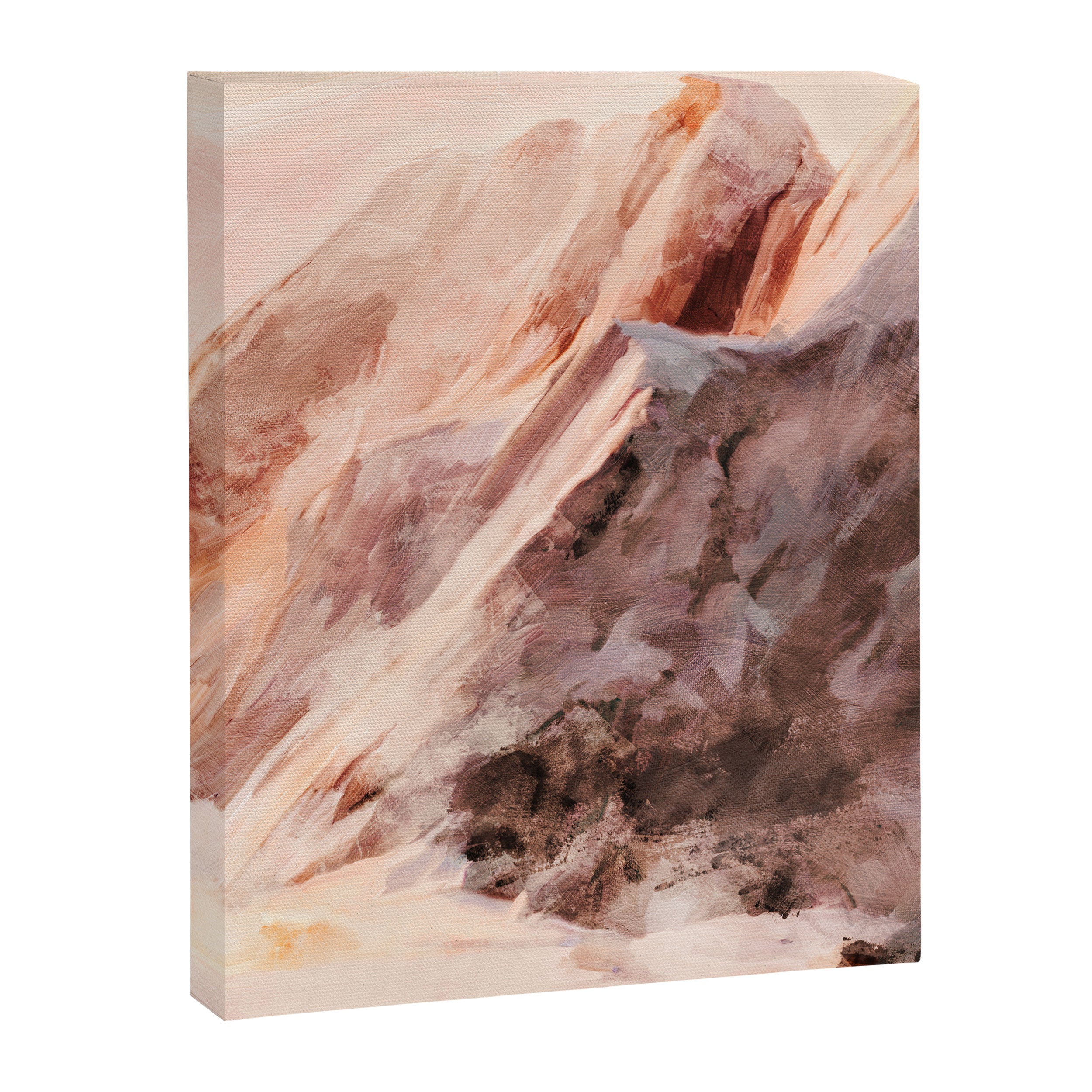 snow mountains landscape Canvas Print Gallery Image 6