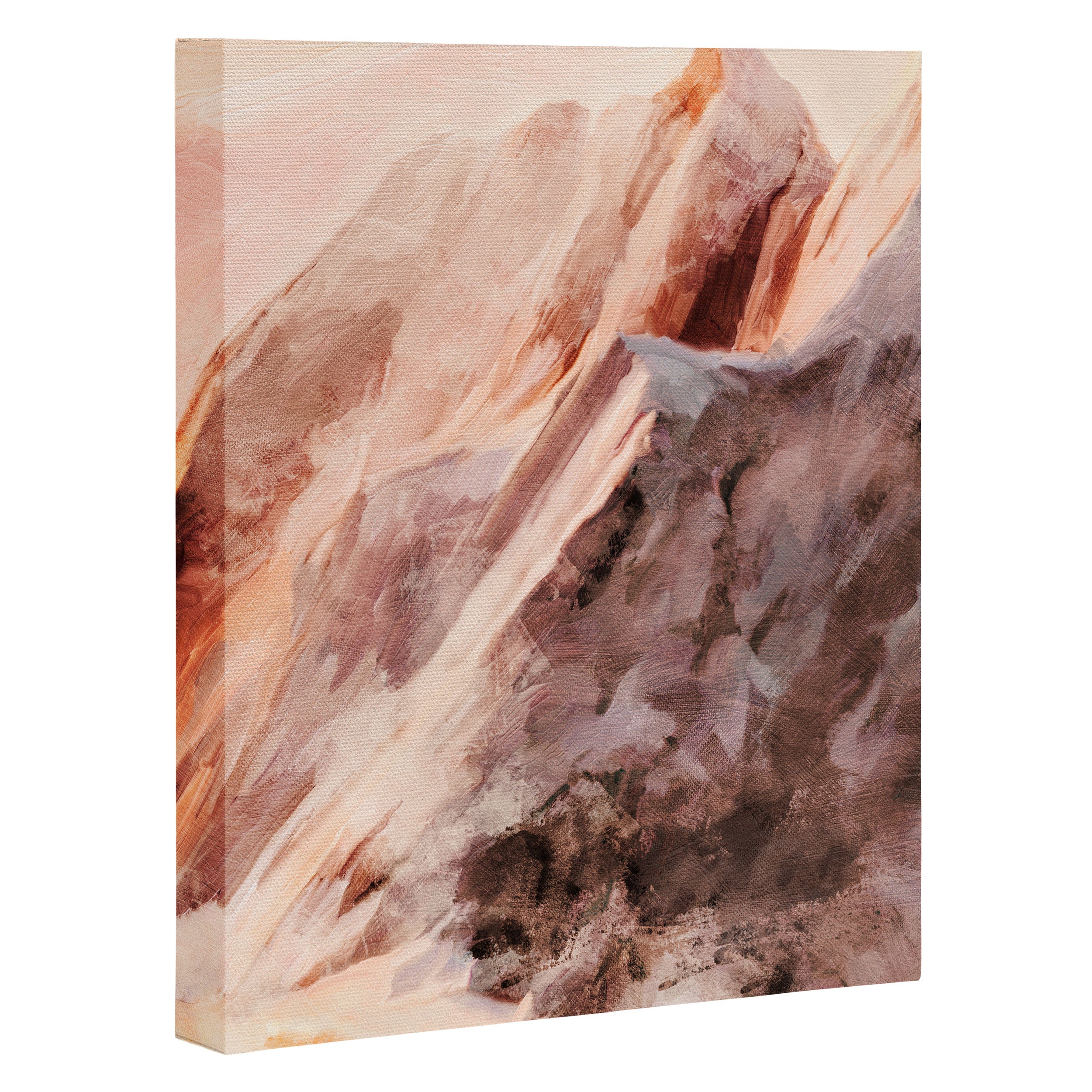 snow mountains landscape Canvas Print Gallery Image 3
