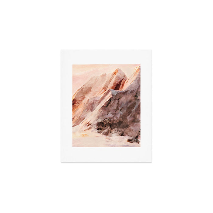 snow mountains landscape Art Print Gallery Image 1