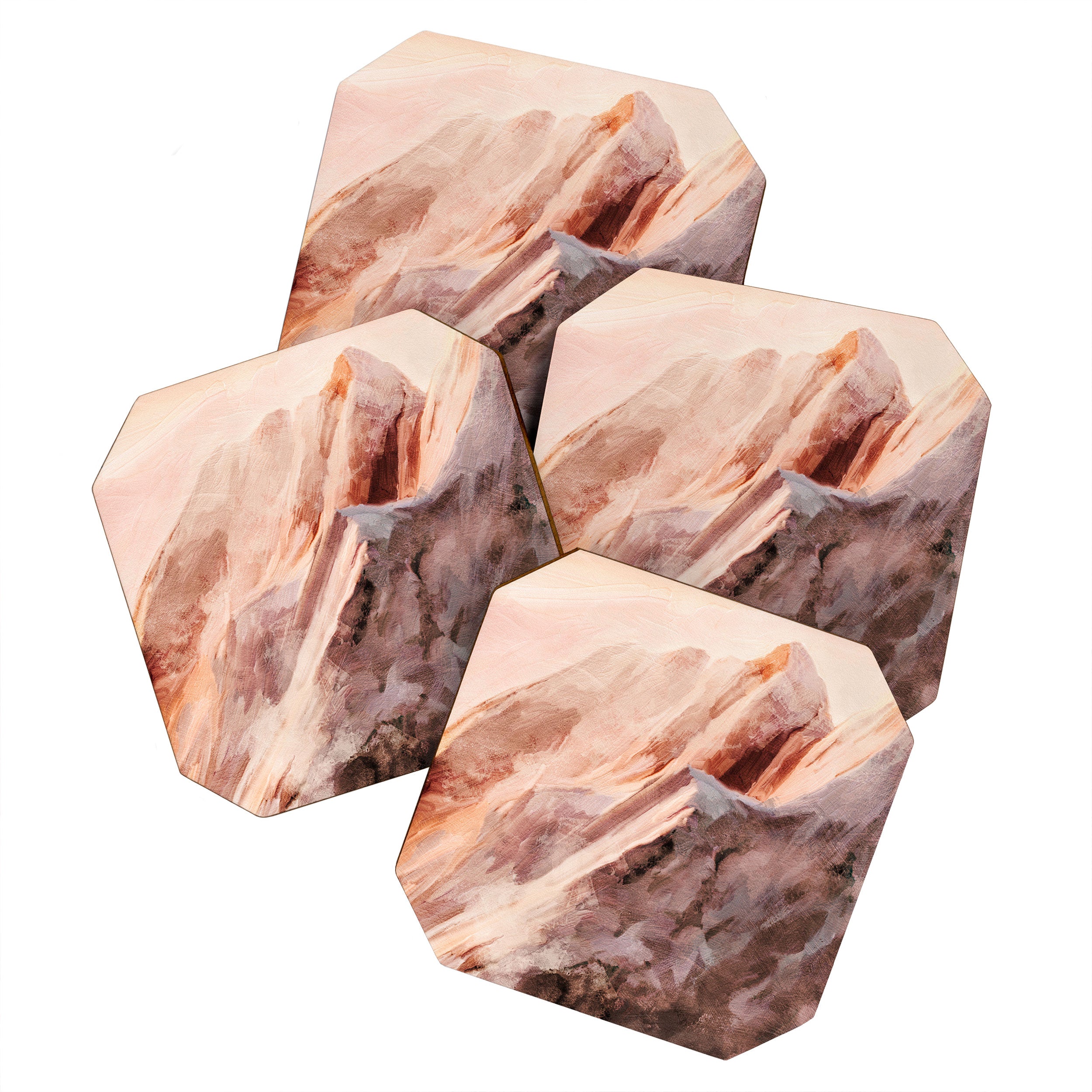 snow mountains landscape Coaster Gallery Image 1