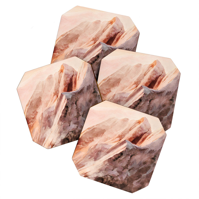 snow mountains landscape Coaster Gallery Image 1