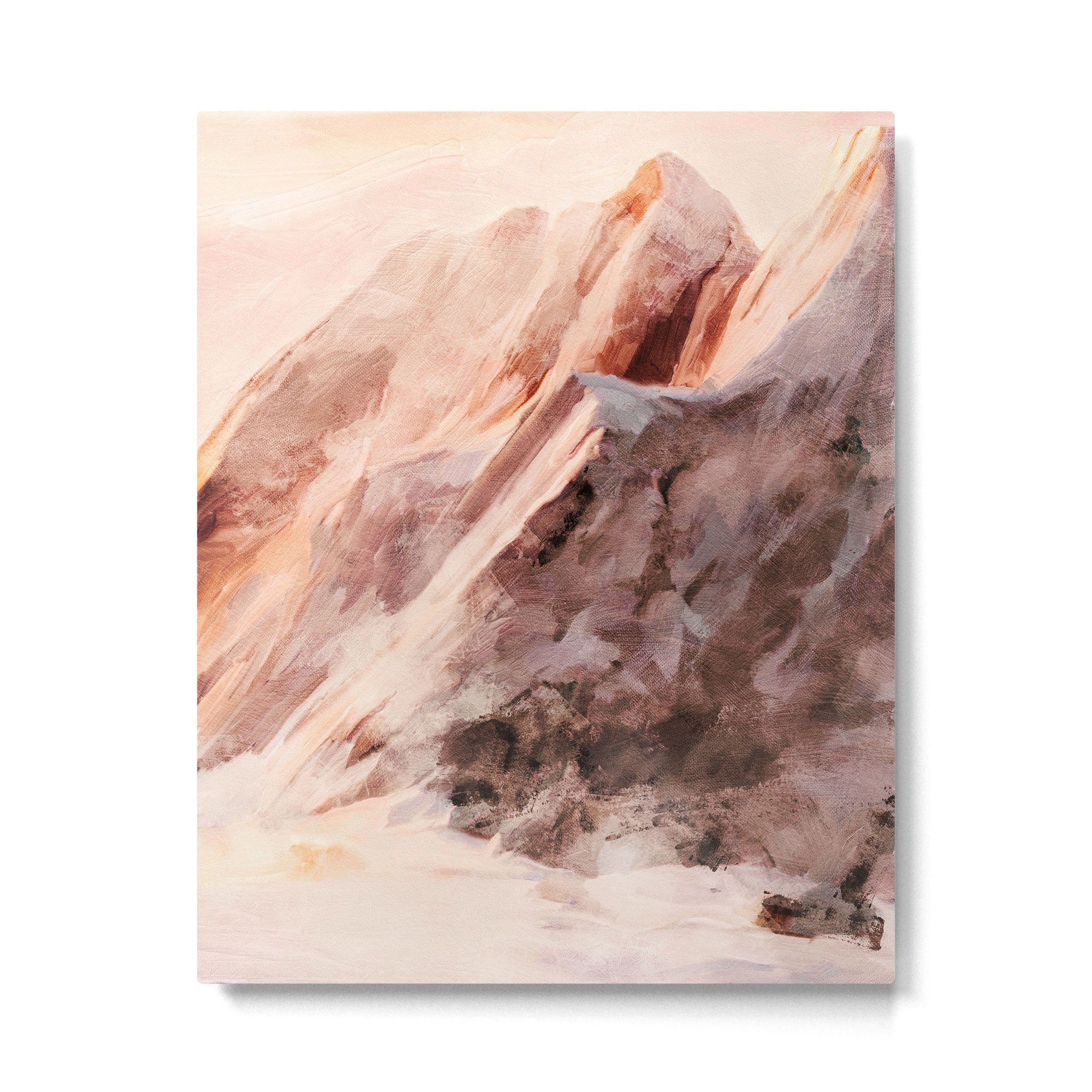 snow mountains landscape Metal Print Gallery Image 4