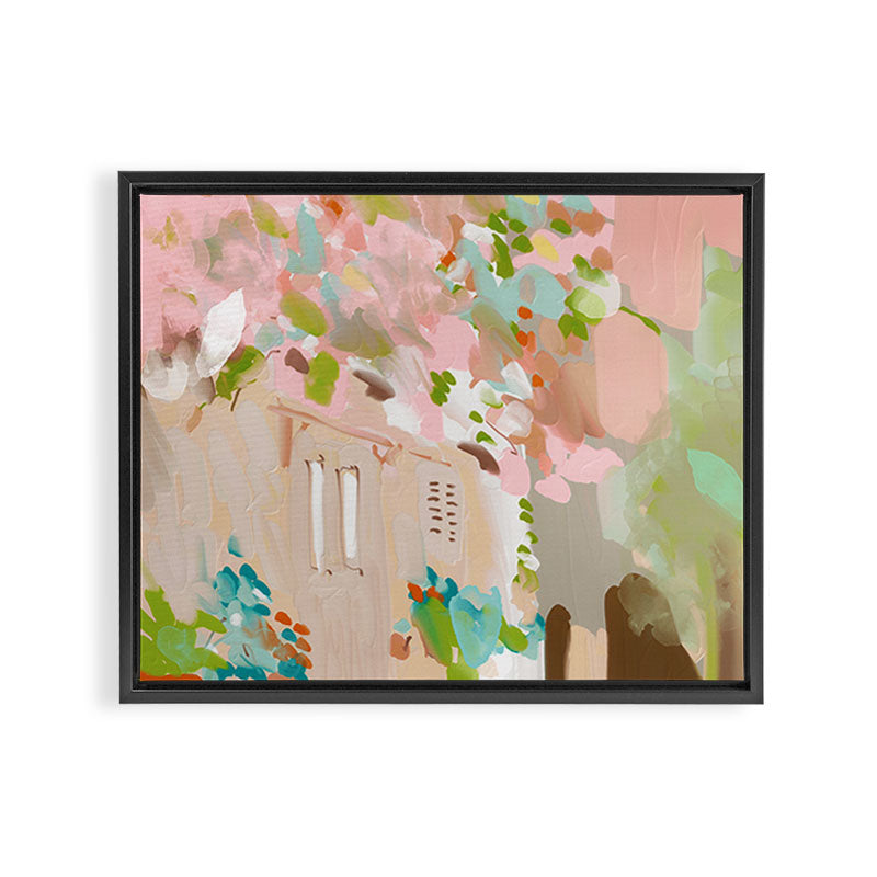 southern europe sun France Italy abstract painting Framed Canvas Print Gallery Image 3