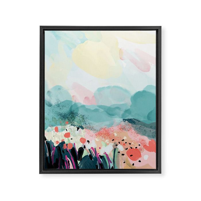spring landscape Framed Canvas Print Gallery Image 1