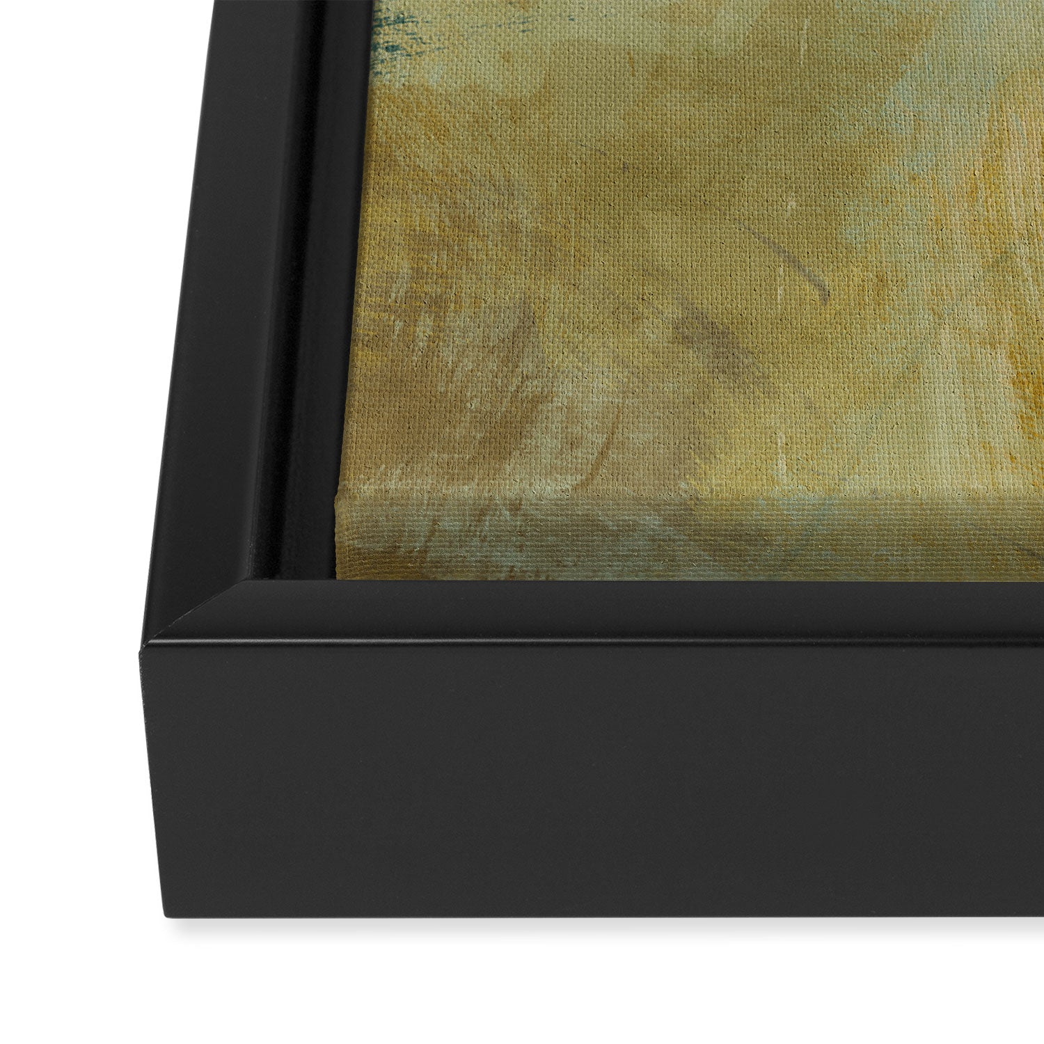 summer green abstract art 2 Framed Canvas Print Gallery Image 3