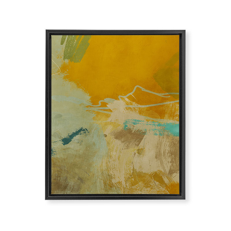 summer green abstract art 2 Framed Canvas Print Gallery Image 6