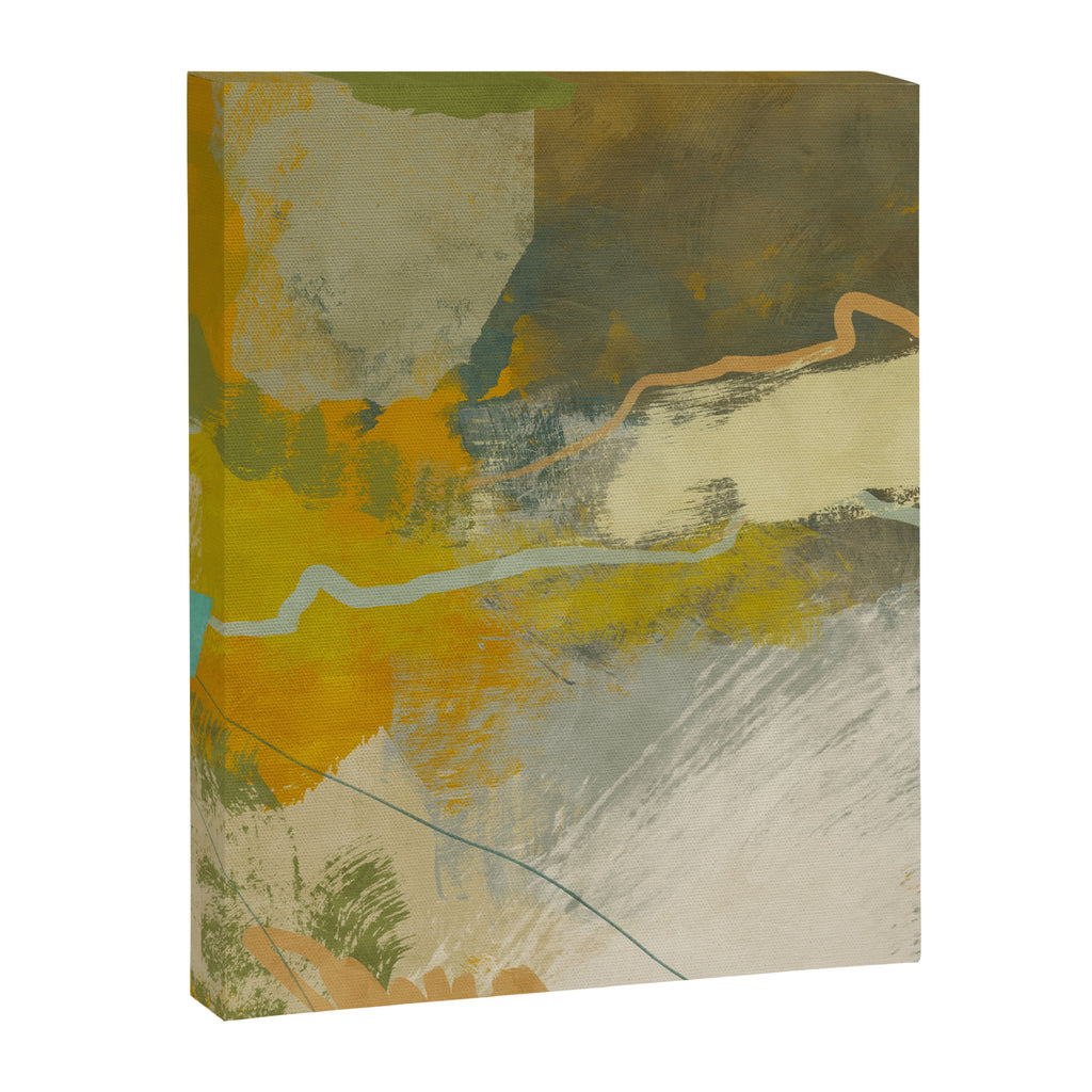 summer green abstract art 3 Canvas Print Gallery Image 6