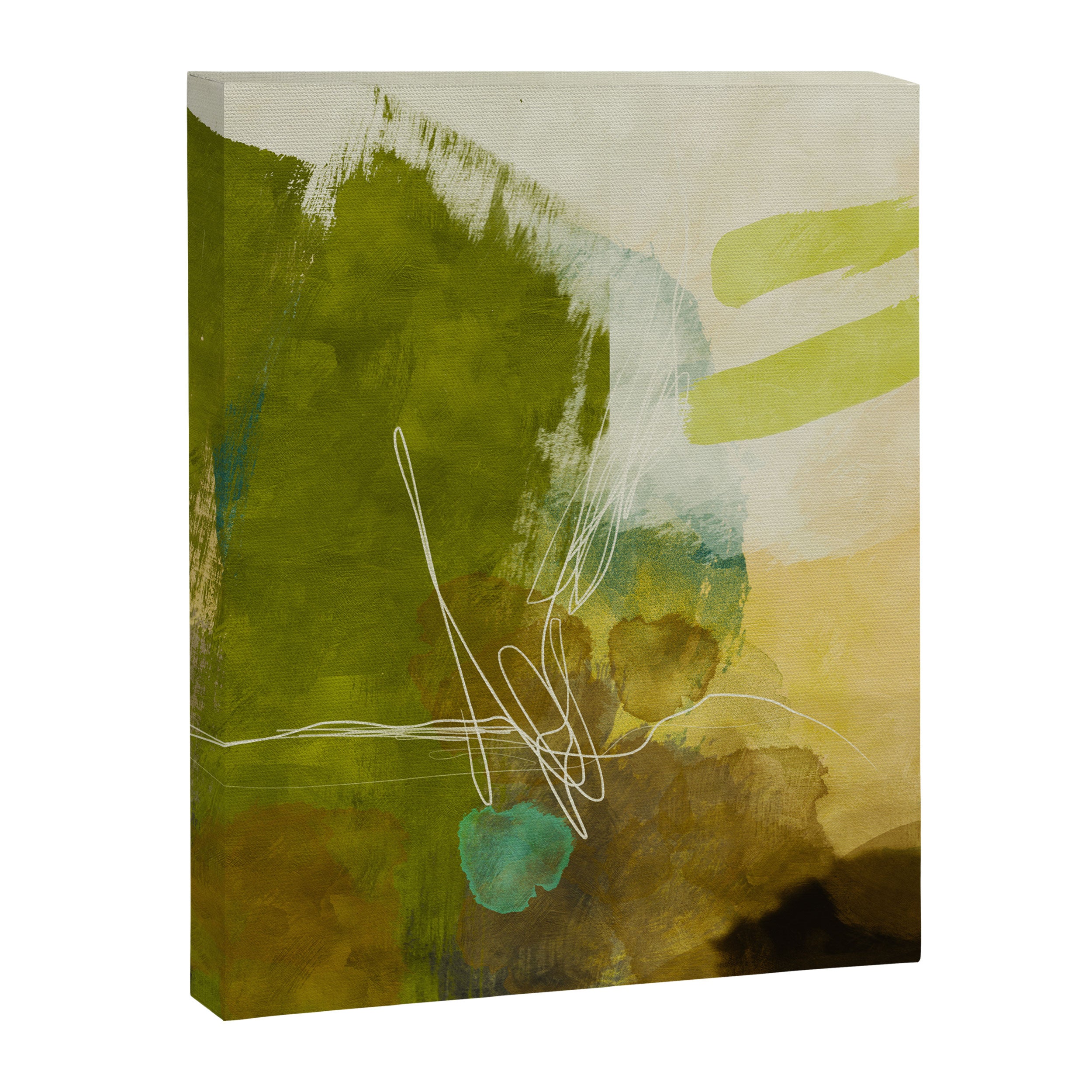 summer landscape 1 triptych abstract art Canvas Print Gallery Image 6