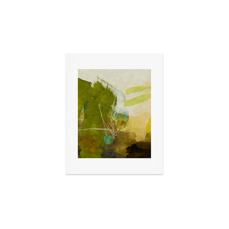 summer landscape 1 triptych abstract art Art Print Gallery Image 1