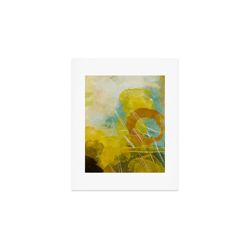 summer landscape 2 triptych abstract art Art Print Gallery Image 1