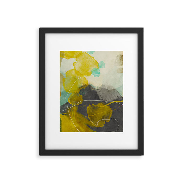 summer landscape triptych 3 abstract art Framed Art Print Gallery Image 1