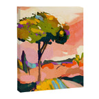 sundown with tree landscape Canvas Print Gallery Image 6