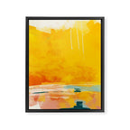sunny landscape Framed Canvas Print Gallery Image 3