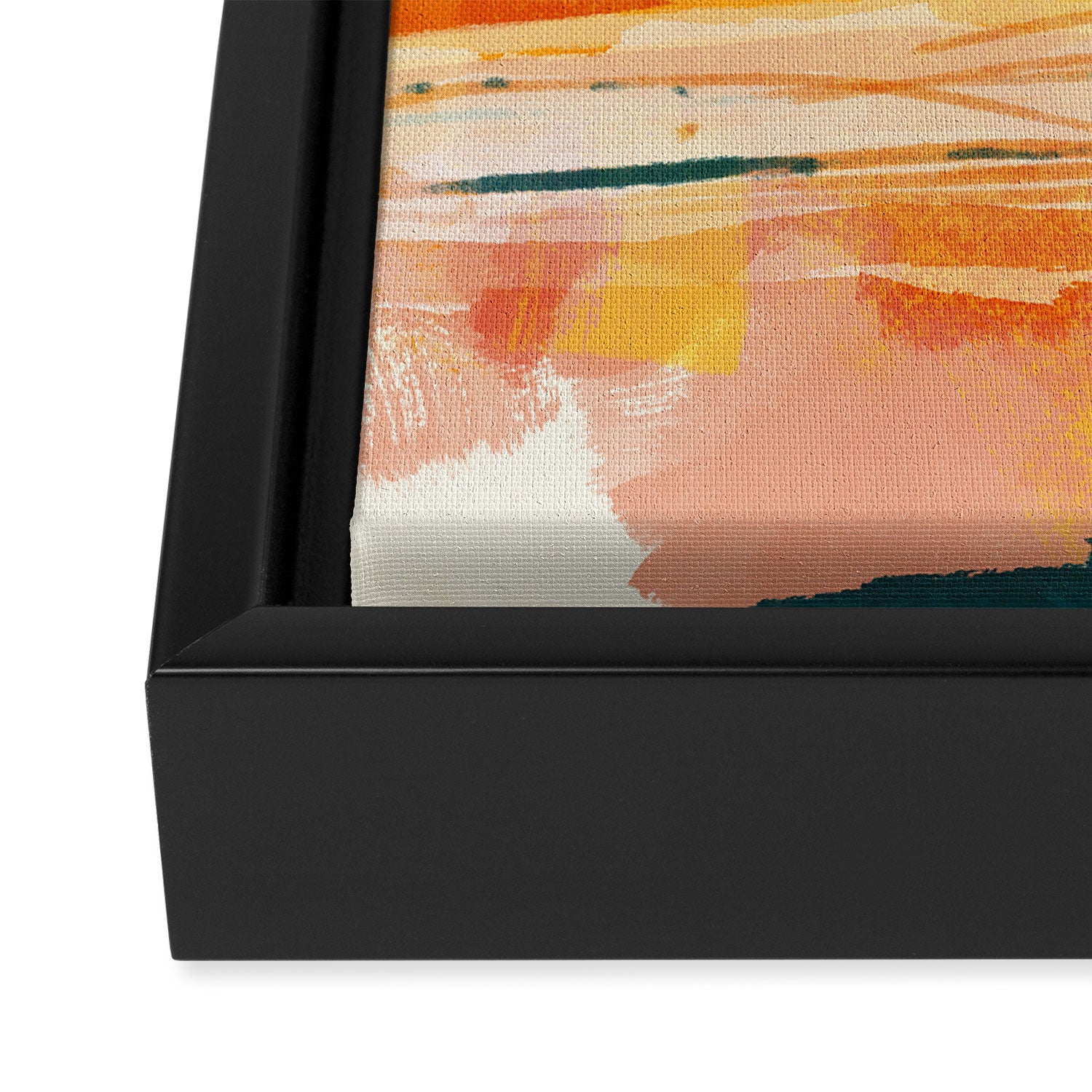 sunny landscape Framed Canvas Print Gallery Image 3