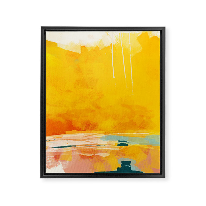 sunny landscape Framed Canvas Print Gallery Image 8