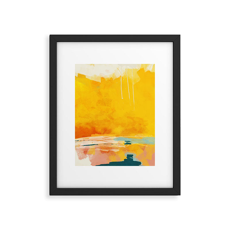 sunny landscape Framed Art Print Gallery Image 1