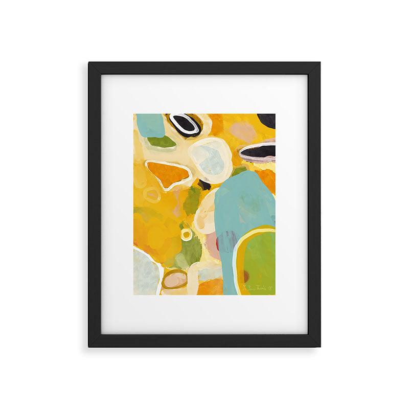 sunshine fall garden leaves Framed Art Print Gallery Image 5