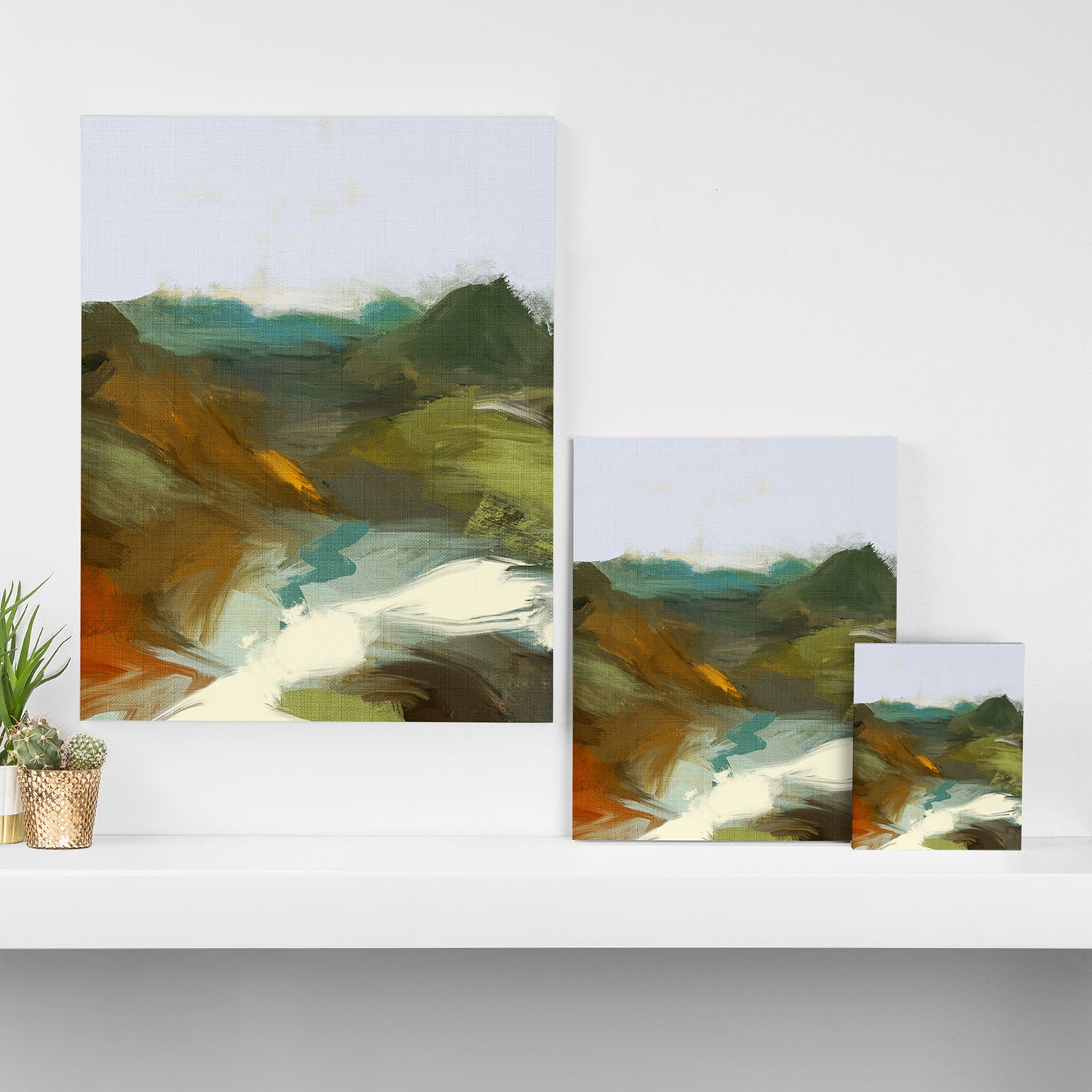 the path abstract landscape art Canvas Print Gallery Image 3