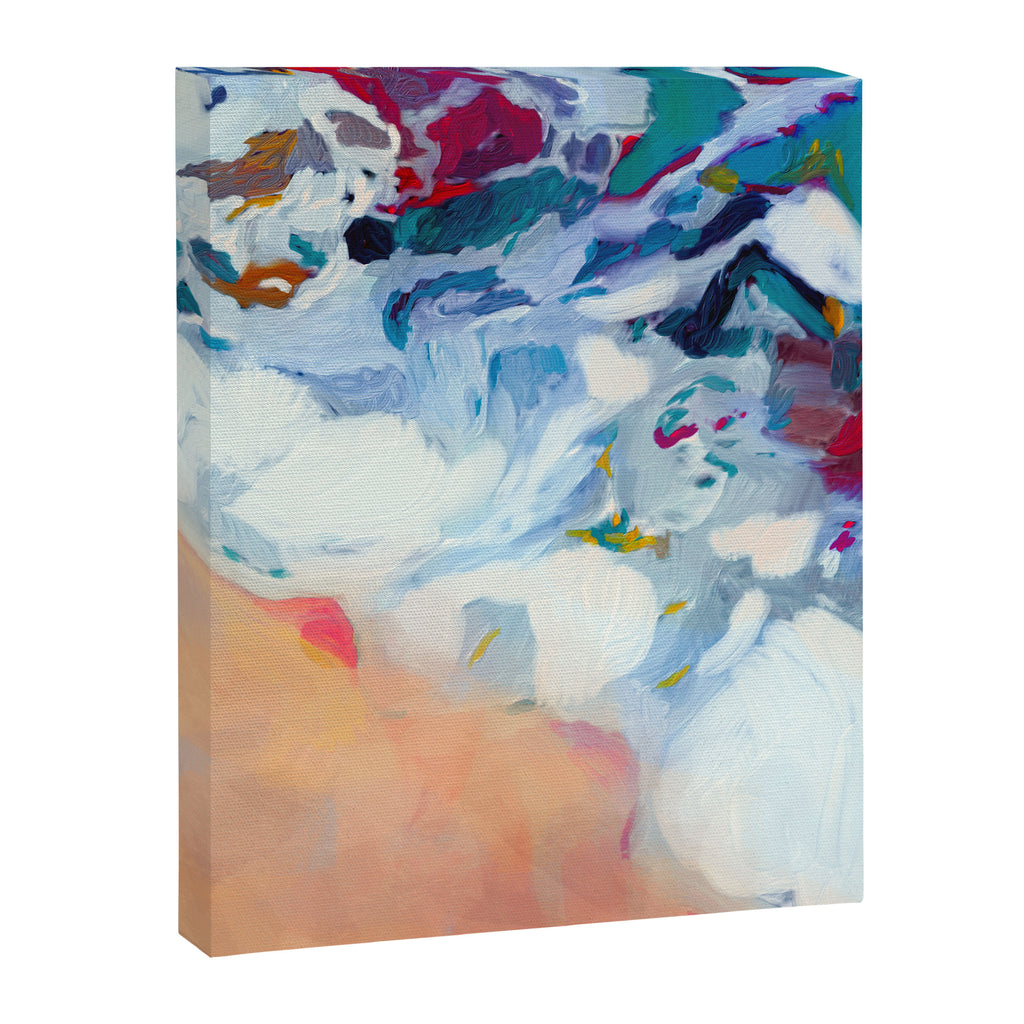 the sea on the beach abstract art Canvas Print Gallery Image 3