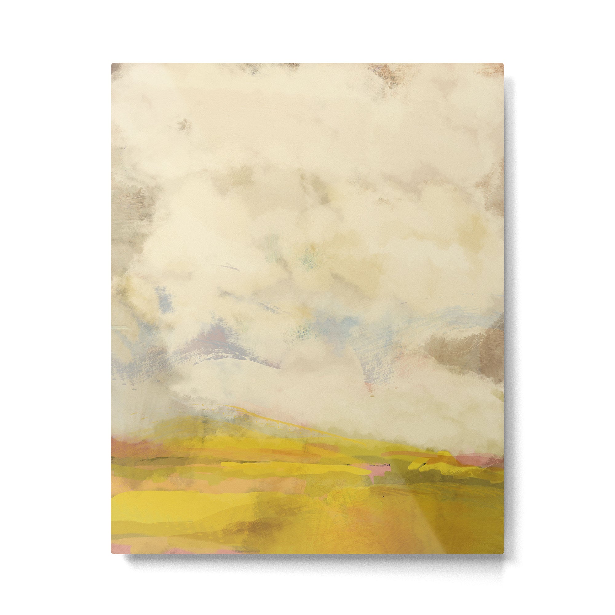 the sky over the fields abstract landscape Metal Print Gallery Image 4
