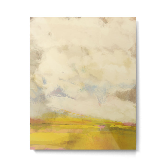 the sky over the fields abstract landscape Metal Print Gallery Image 1