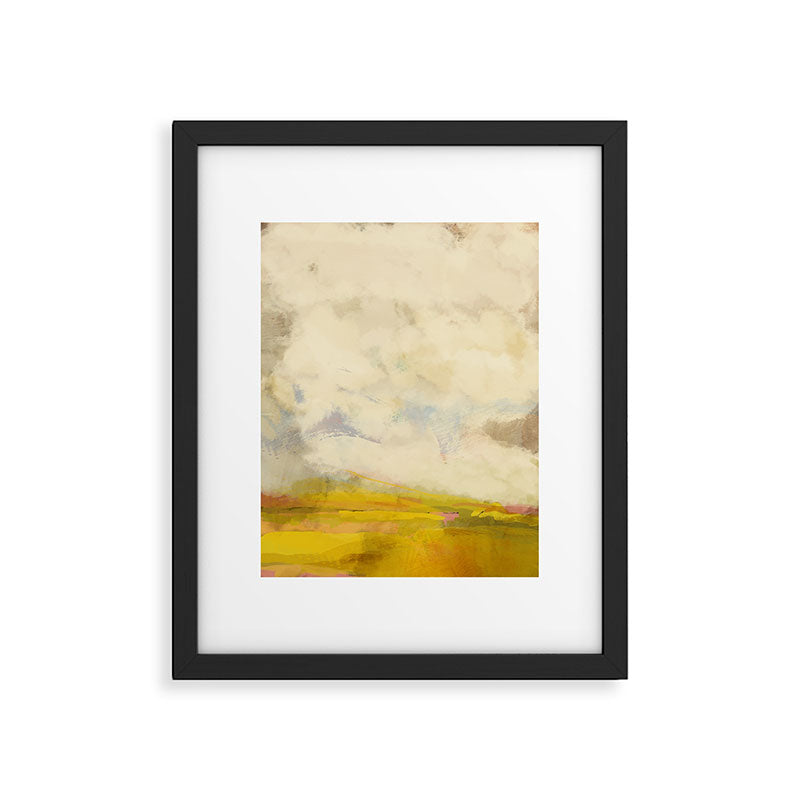 the sky over the fields abstract landscape Framed Art Print Gallery Image 5