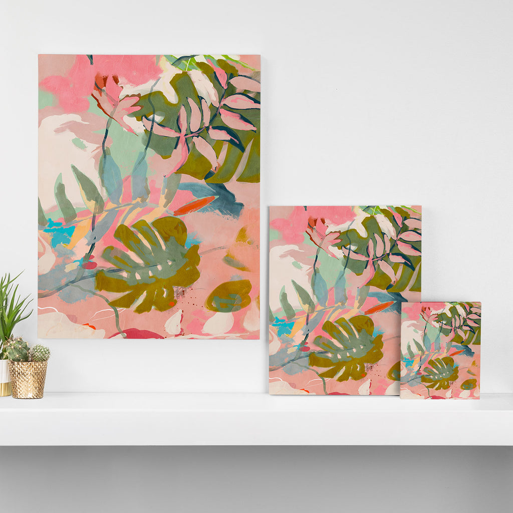 tropical home jungle abstract Canvas Print Gallery Image 3
