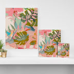 tropical home jungle abstract Canvas Print Gallery Image 3