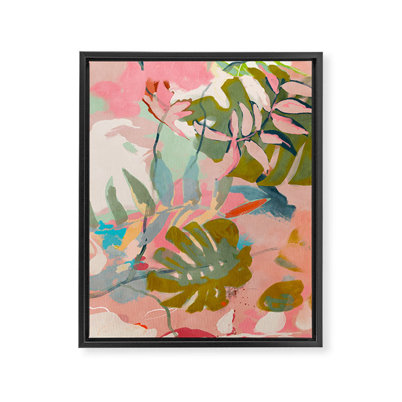 tropical home jungle abstract Framed Canvas Print Gallery Image 6