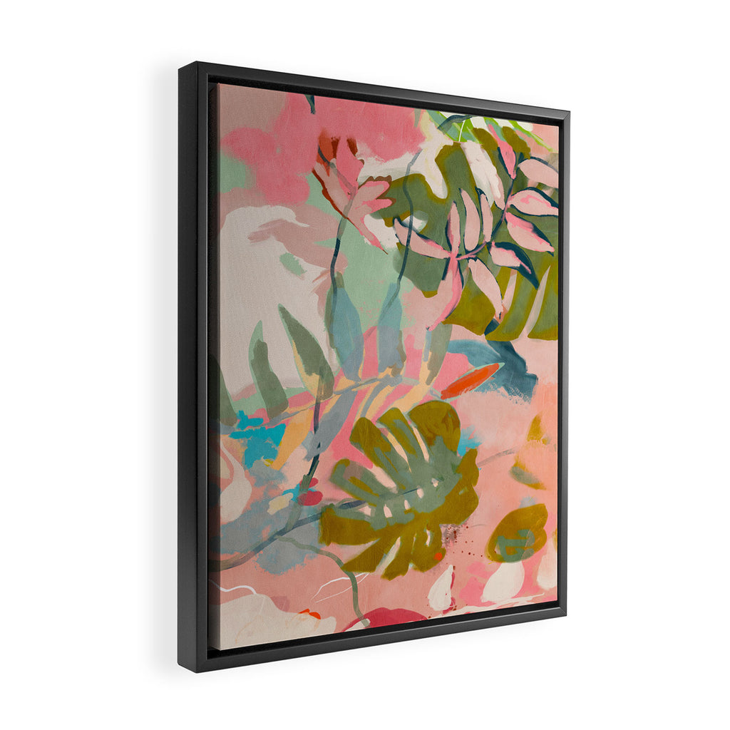 tropical home jungle abstract Framed Canvas Print Gallery Image 2