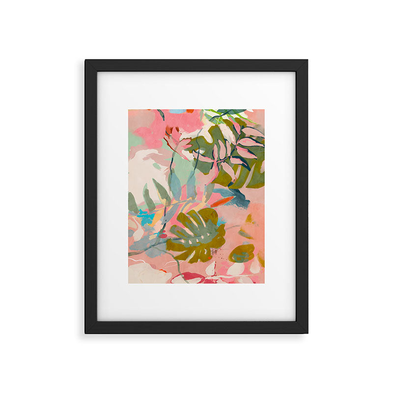 tropical home jungle abstract Framed Art Print Gallery Image 5