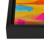 wanderlust abstract Framed Canvas Print Gallery Image 3