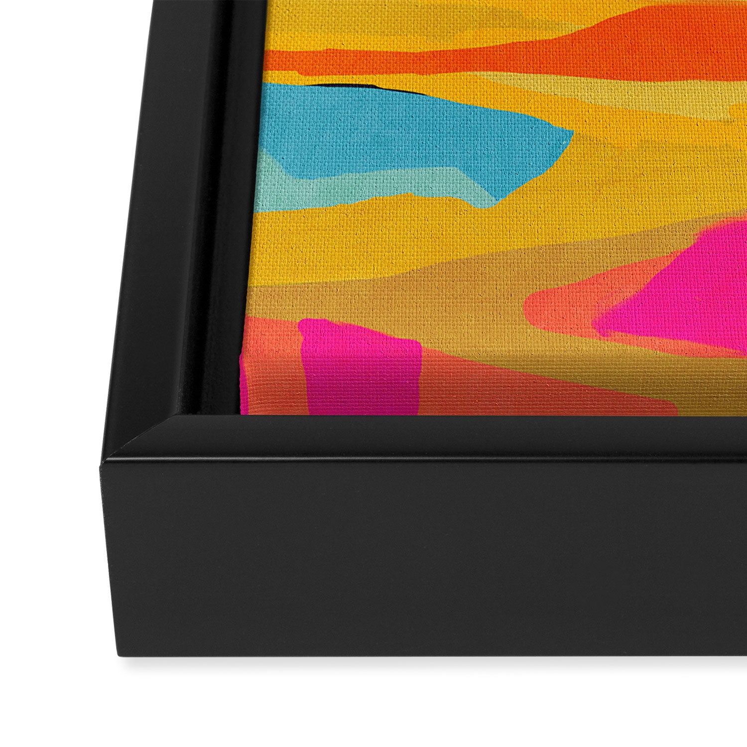 wanderlust abstract Framed Canvas Print Gallery Image 3