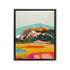 wanderlust abstract Framed Canvas Print Gallery Image 6