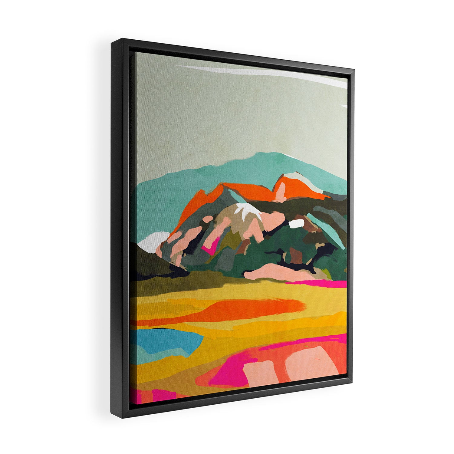 wanderlust abstract Framed Canvas Print Gallery Image 2