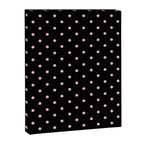 Dotted (Pink & Black Pattern) Canvas Print Gallery Image 8