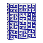 Greek Key (Navy Blue & White Pattern) Canvas Print Gallery Image 8