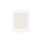 Honeycomb (Tan & White Pattern) Art Print Gallery Image 1